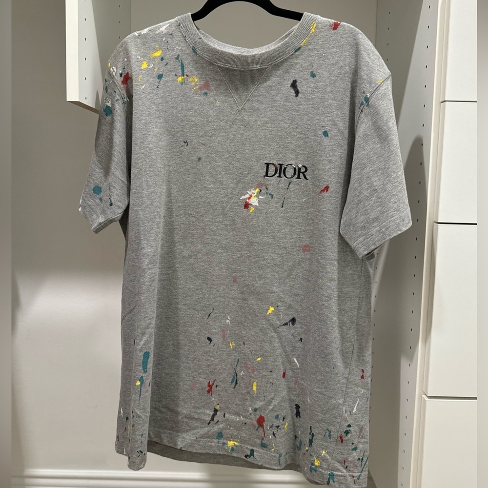 Dior Splatter Paint T-Shirt